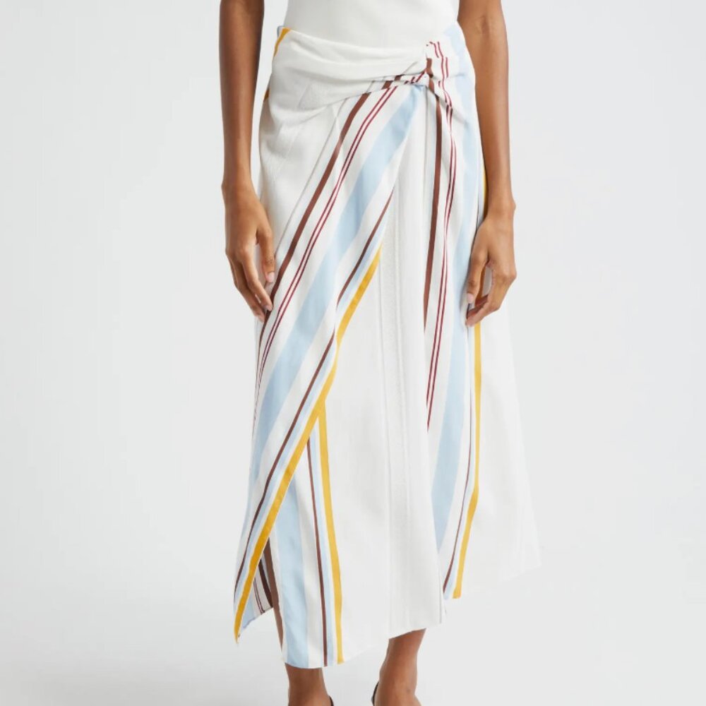 ALC Clara Variegated Stripe Midi Skirt